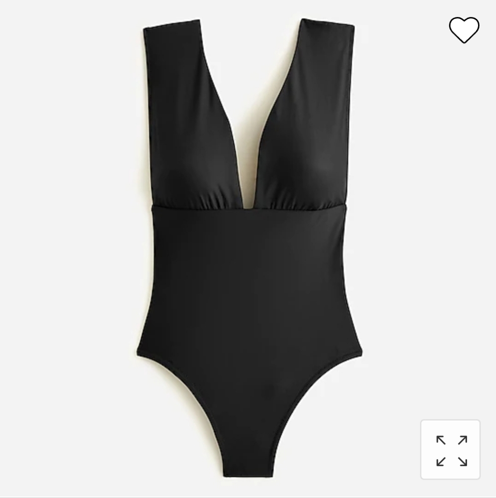 J Crew Women's V-Neck One Piece Bathing Suit (NWT)